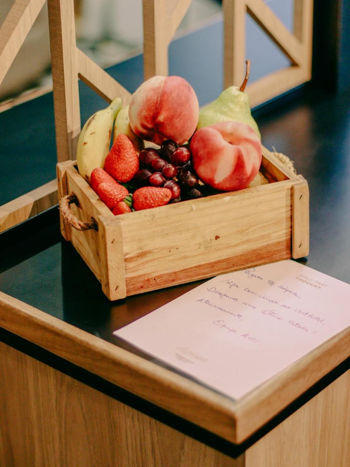 Art Hotel Transamerica Collection Porto Alegre Exterior photo Fruit and menu at a restaurant